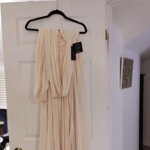 Light pink convertible dress